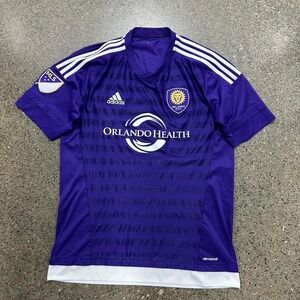ORLANDO CITY 2015 2016 HOME FOOTBALL SHIRT SOCCER JERSEY ADIDAS (SIZE MEDIUM)